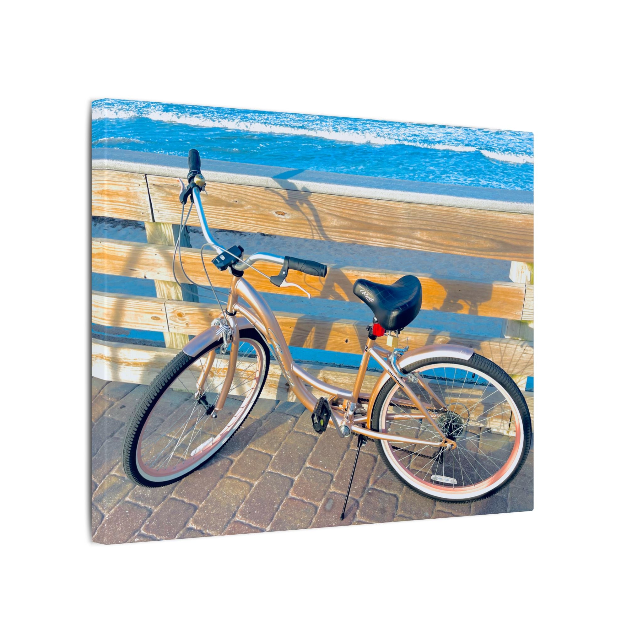 Canvas Print: Beach Bicycle - Ormond-By-The-Sea