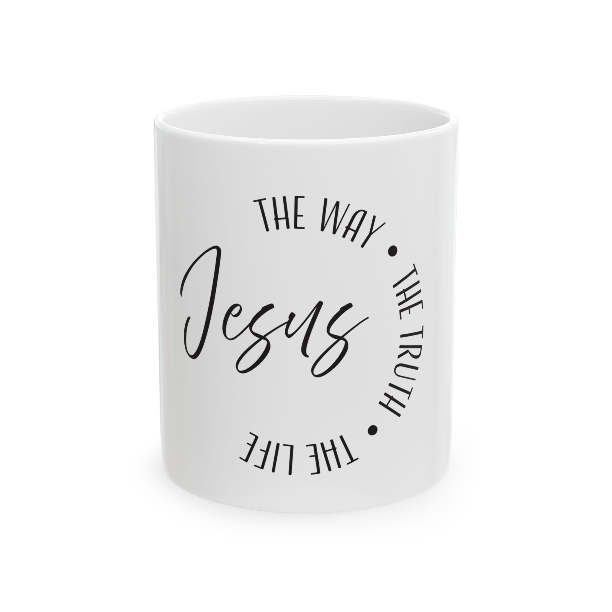 Ceramic Mug: Inspirational - Jesus (white)
