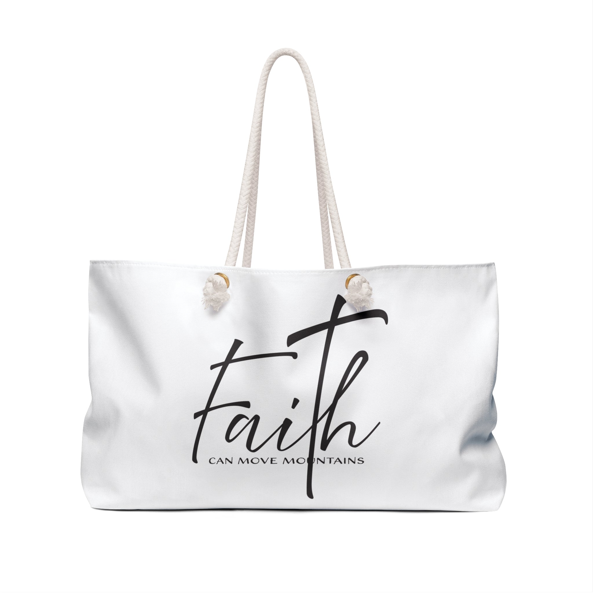 Weekender Bag: Inspirational - Faith Can Move Mountains