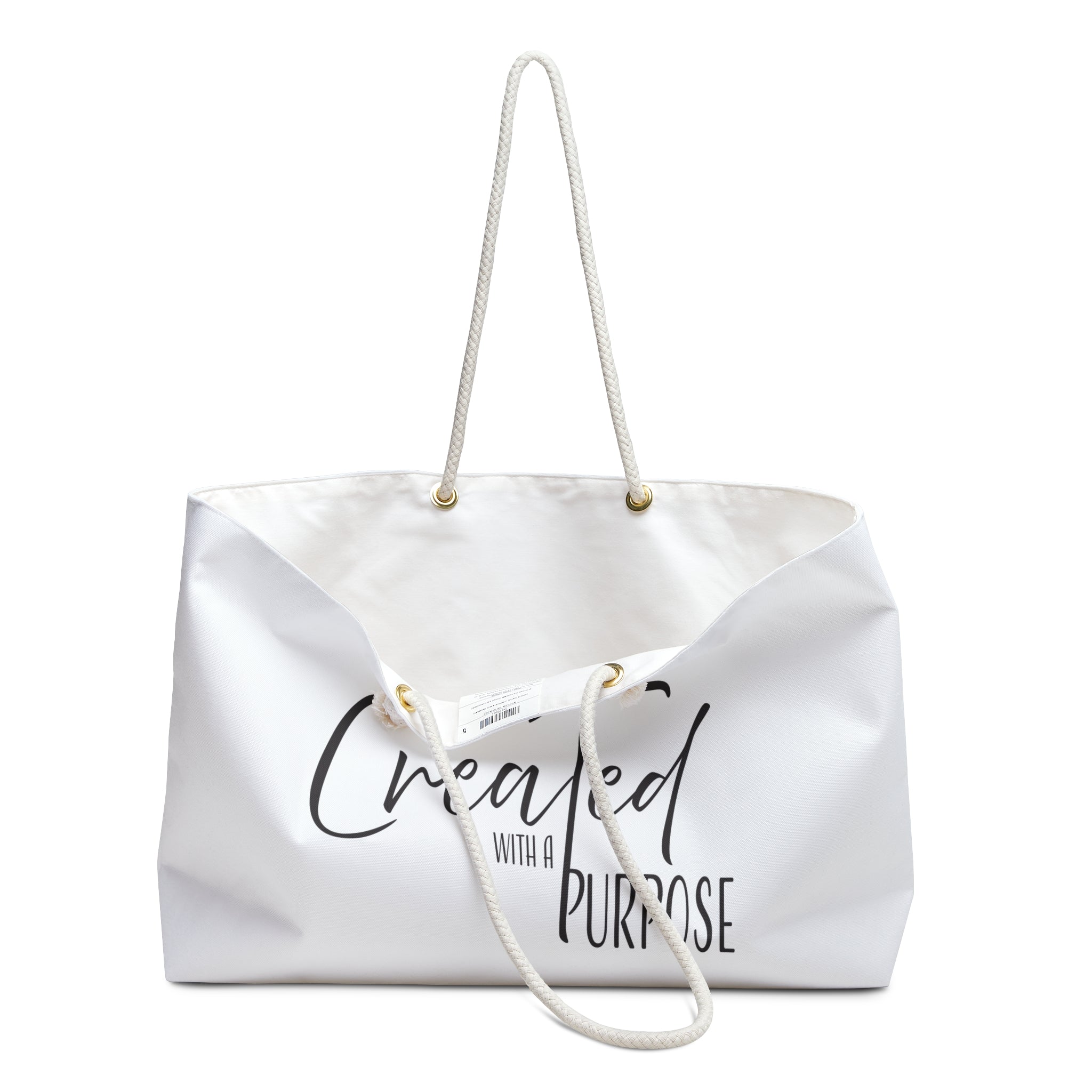 Weekender Bag: Inspirational - Created with purpose