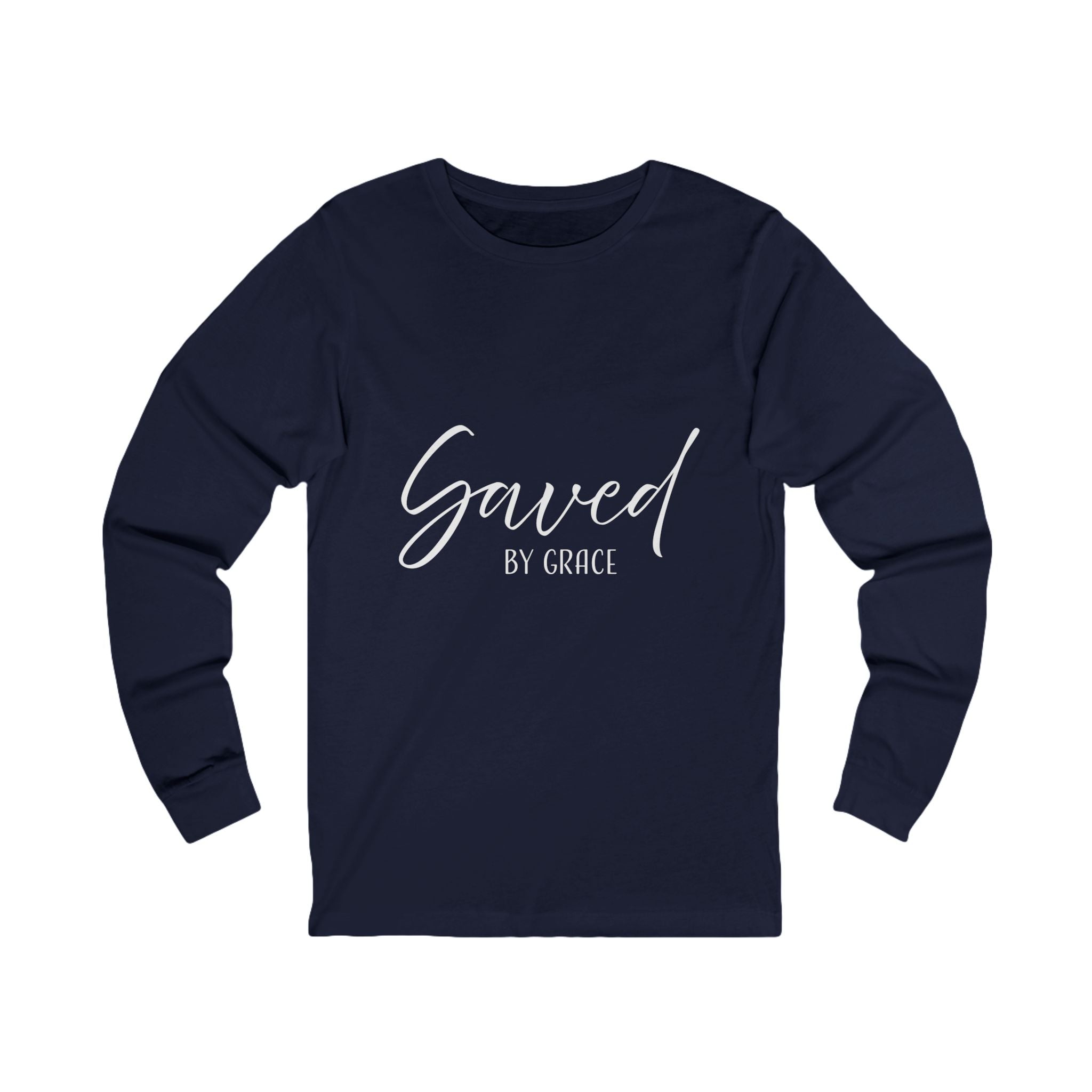 Long Sleeve Teeshirt: Inspirational - Saved by Grace