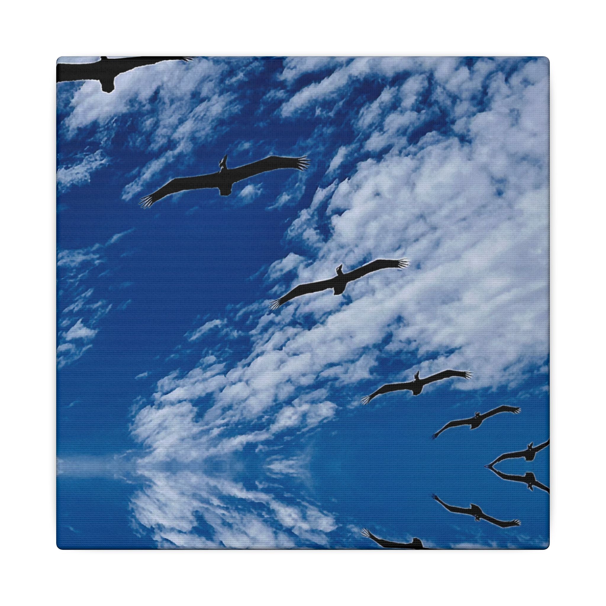Canvas Print: Birds Flying Over Ormond Beach