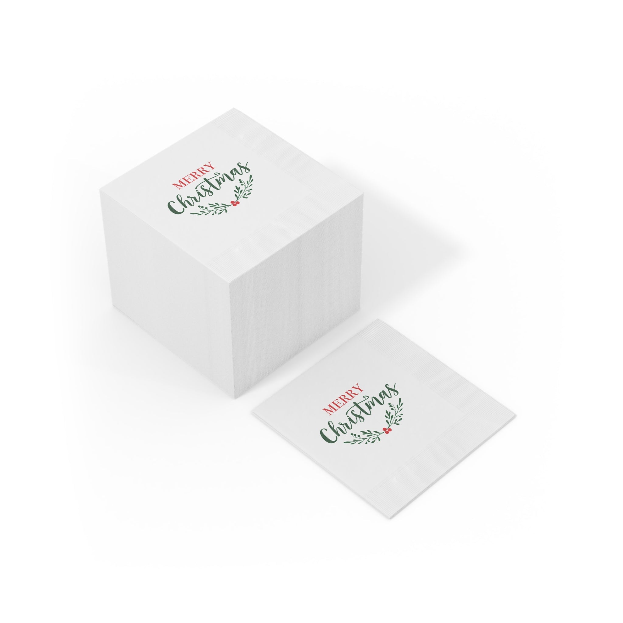 Napkins: Festive Holiday - Merry Christmas
