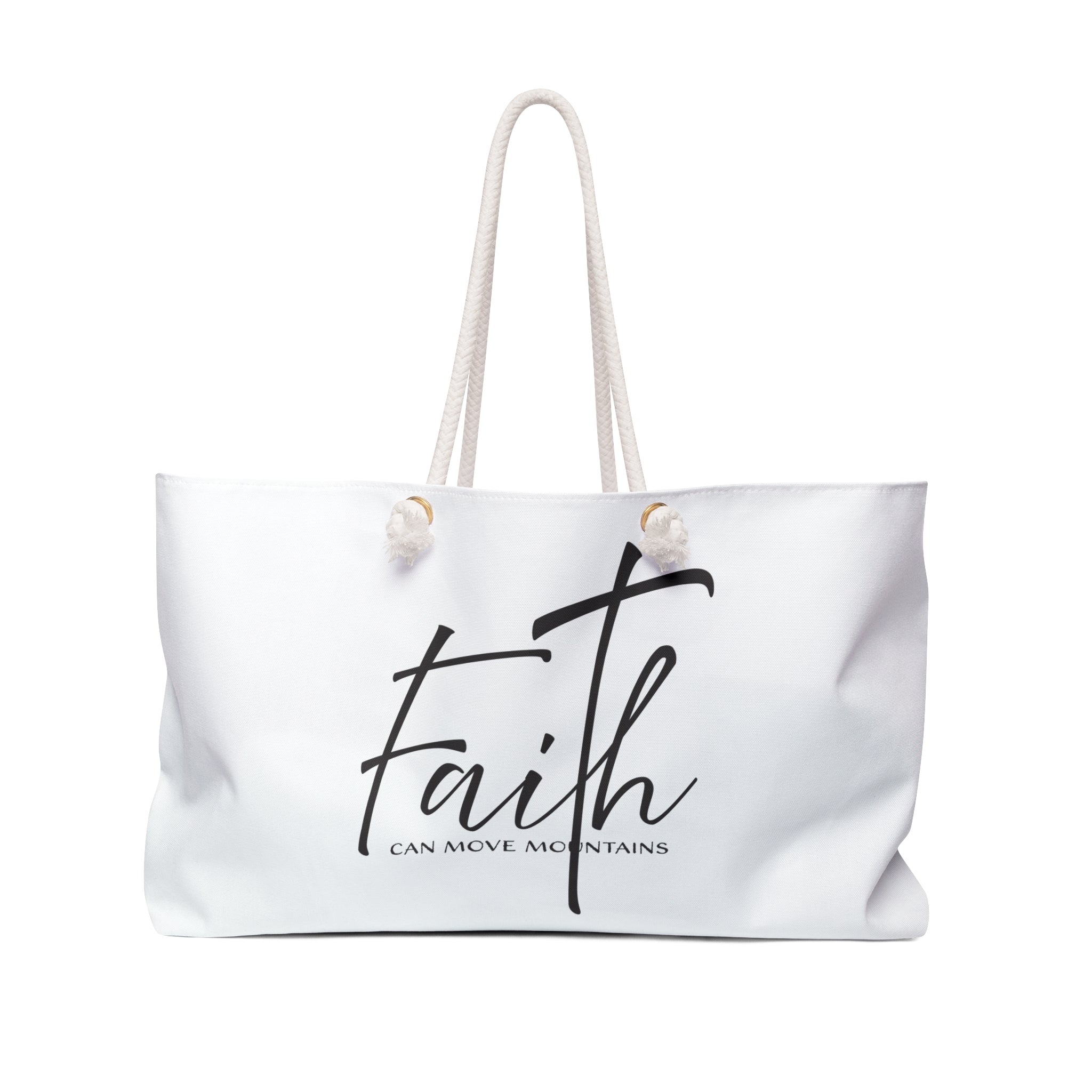 Weekender Bag: Inspirational - Faith Can Move Mountains