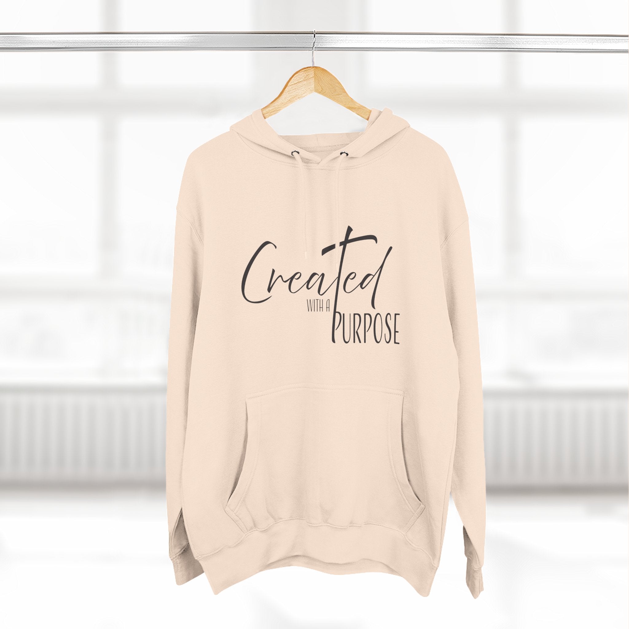 Hoodie: Inspirational - Created with a Purpose
