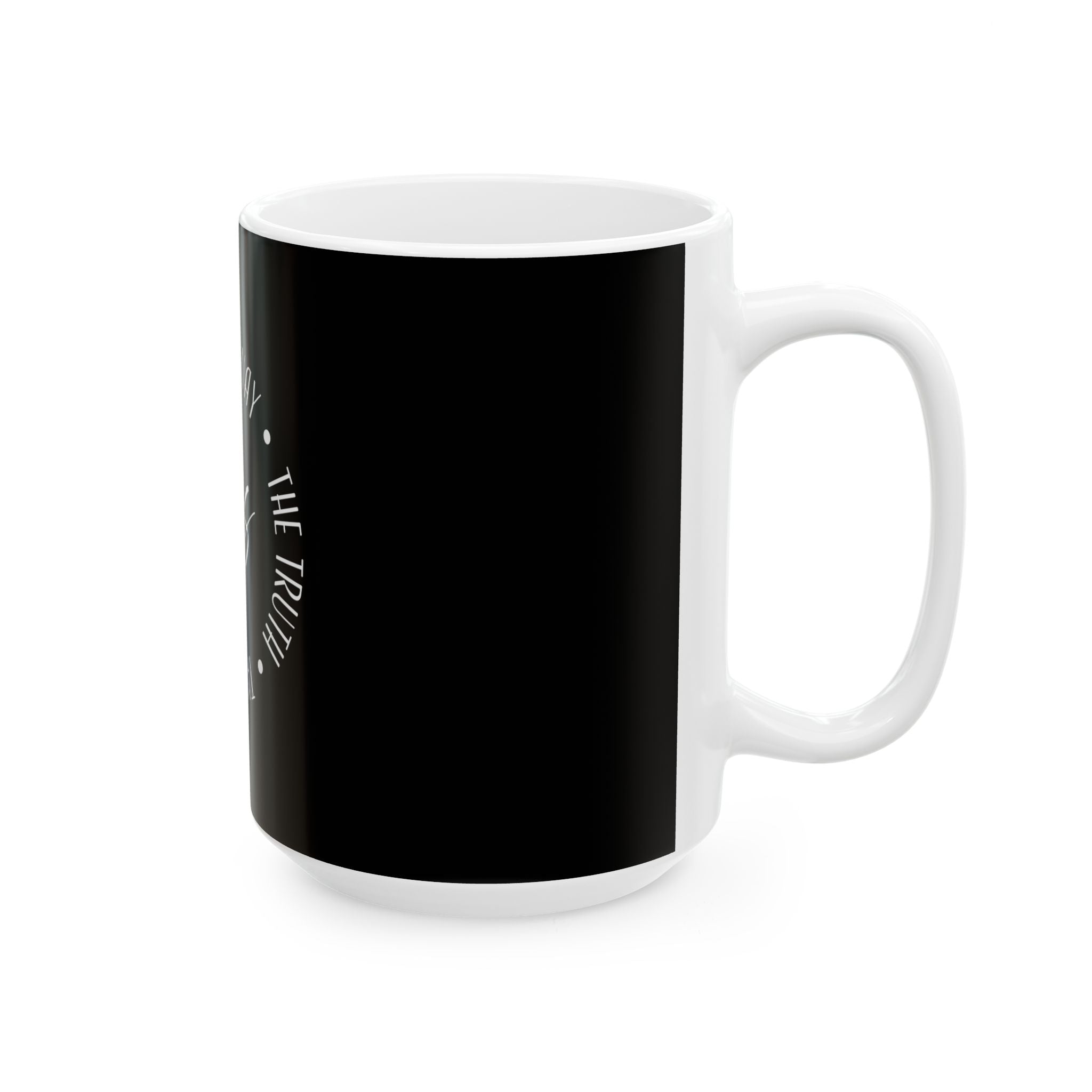 Ceramic Mug: Inspirational -Jesus (black)