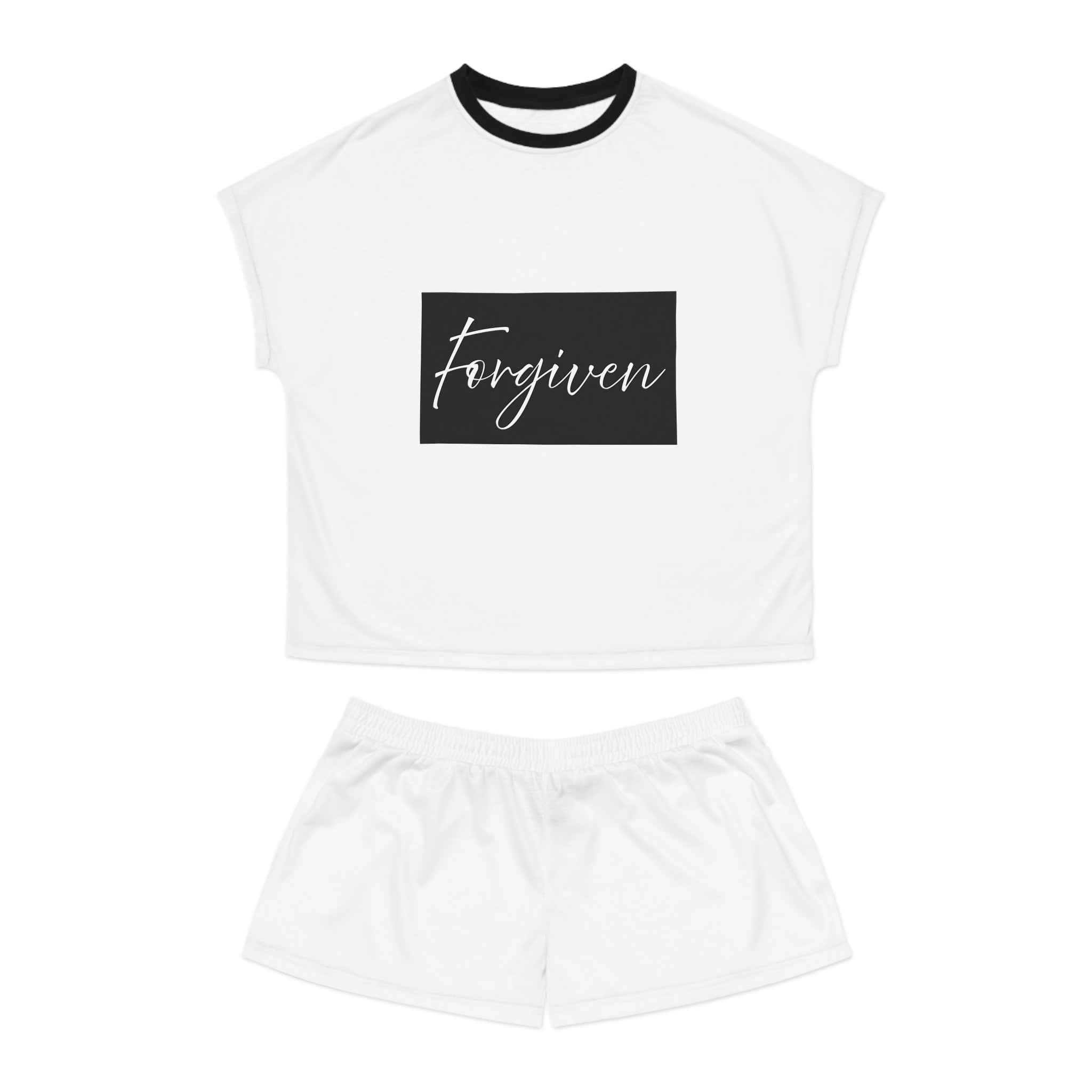 Short Pajama Set: Forgiven