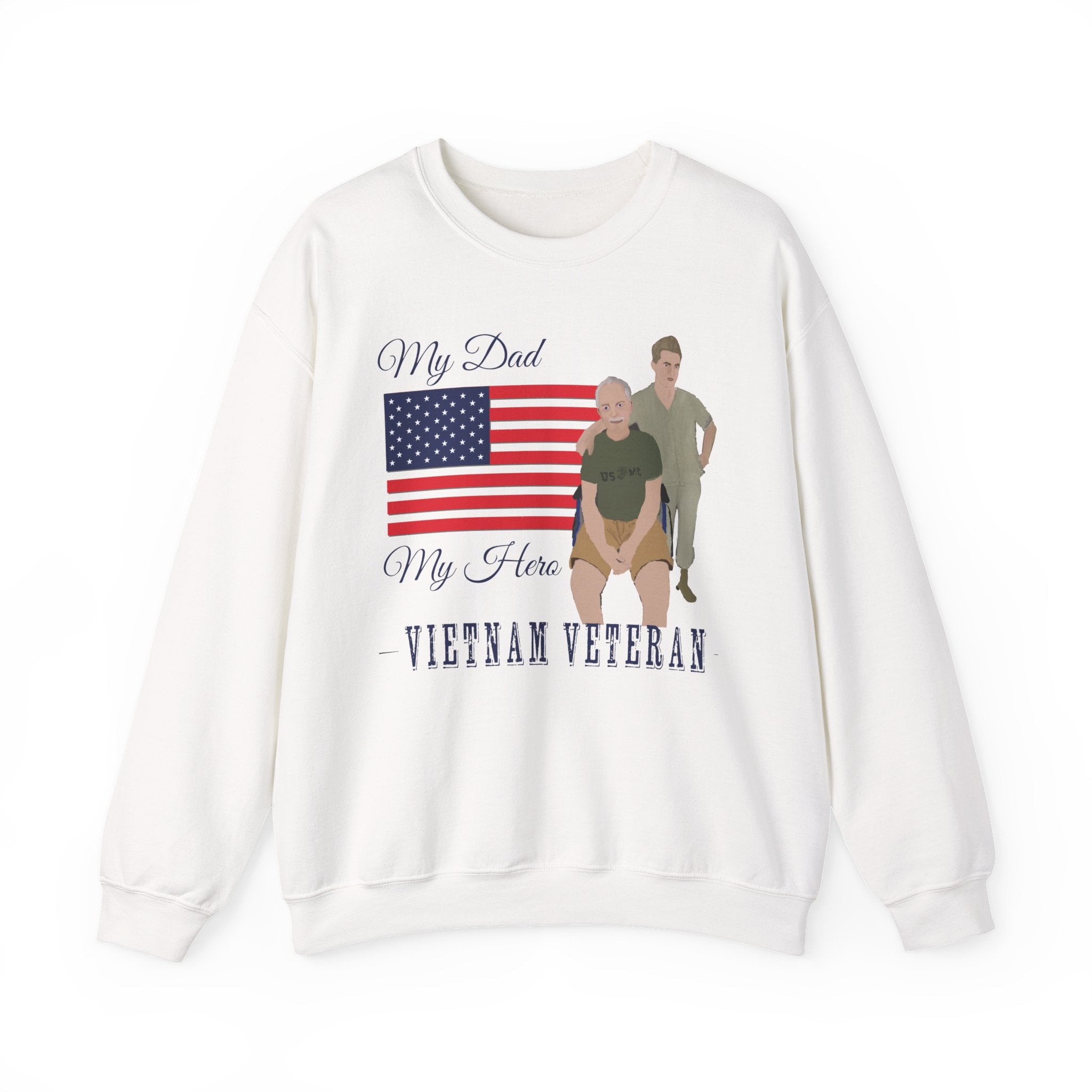 Sweatshirt - Patriotic - My Dad My Hero (Vietnam Veteran)