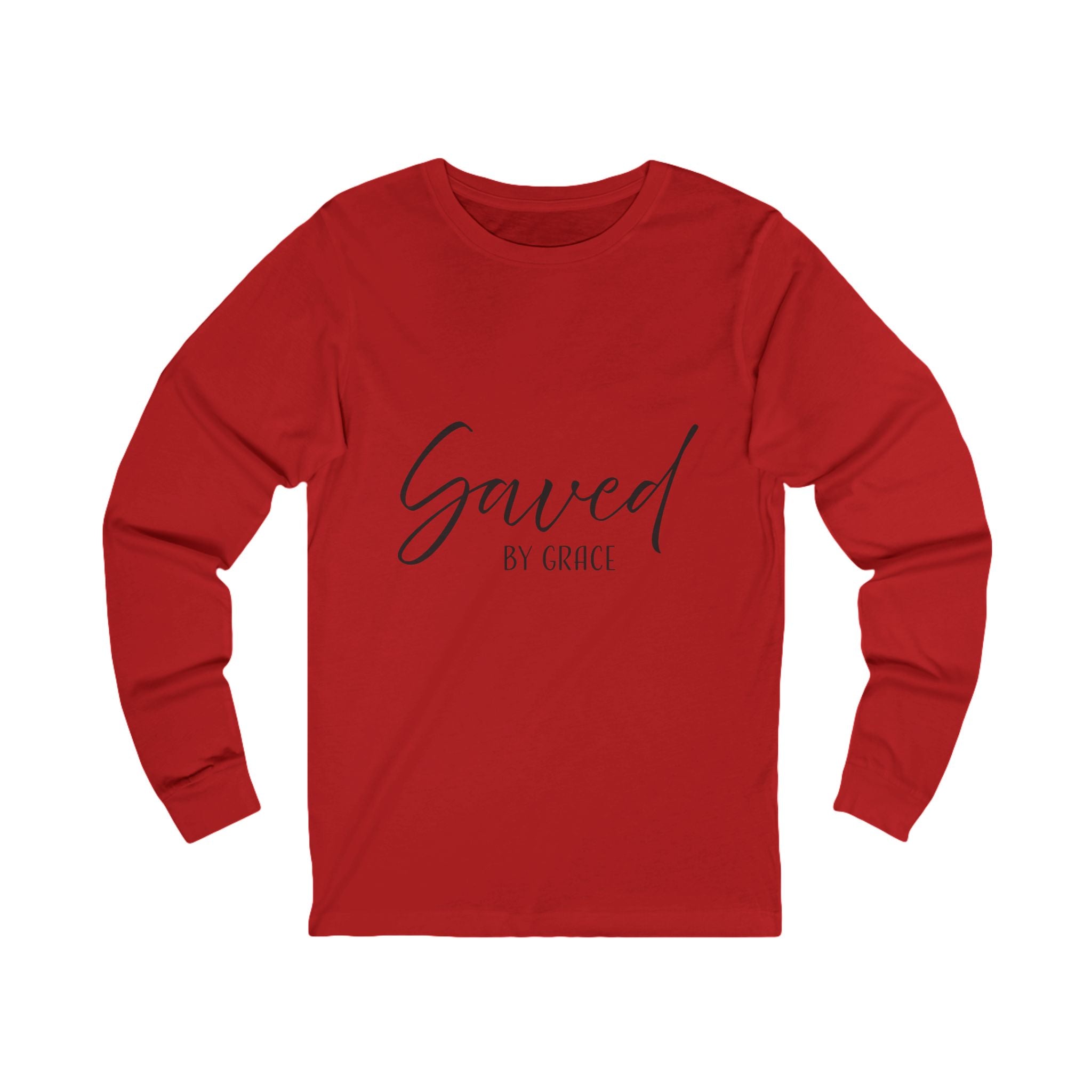 Long Sleeve Teeshirt: Inspirational - Saved by Grace