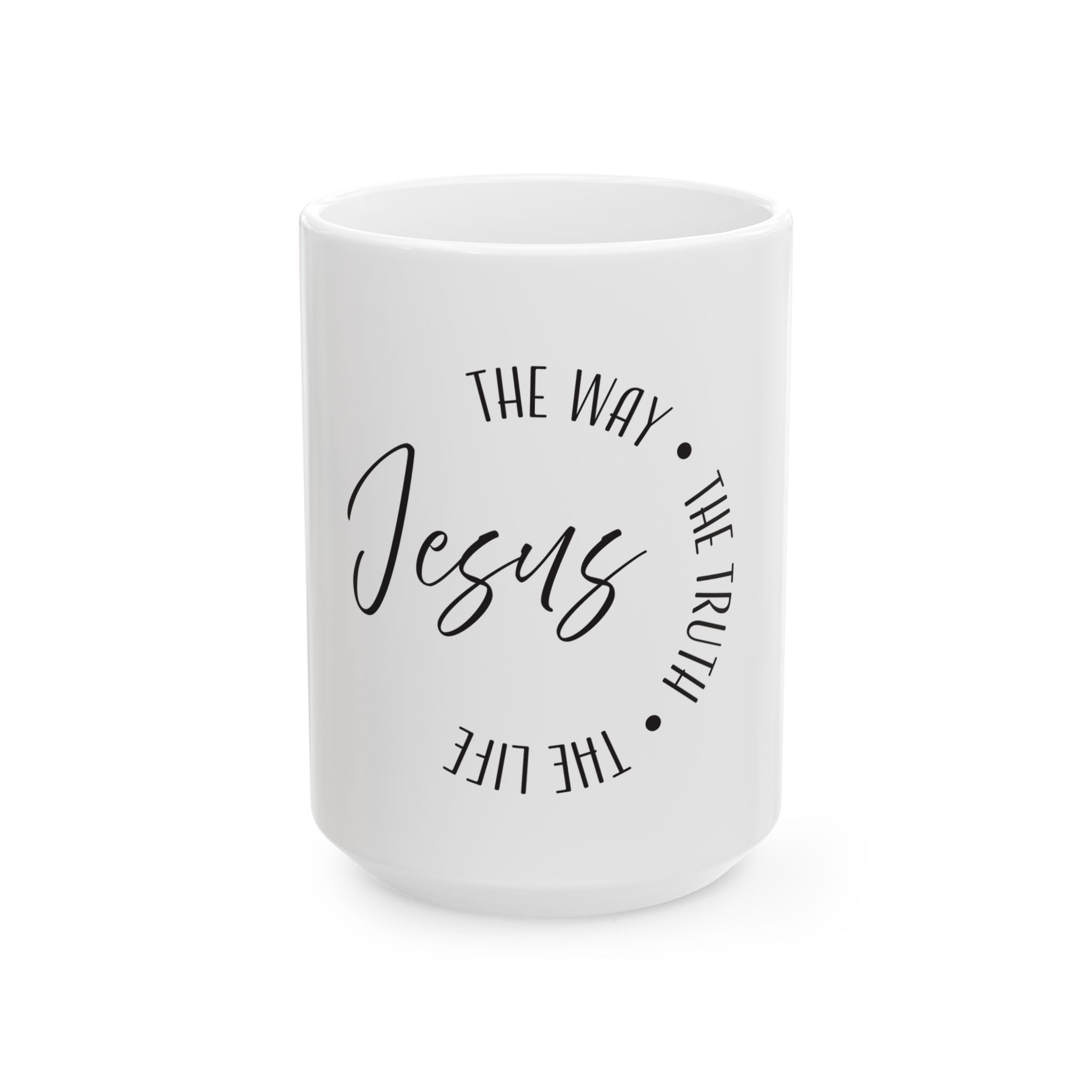 Ceramic Mug: Inspirational - Jesus (white)