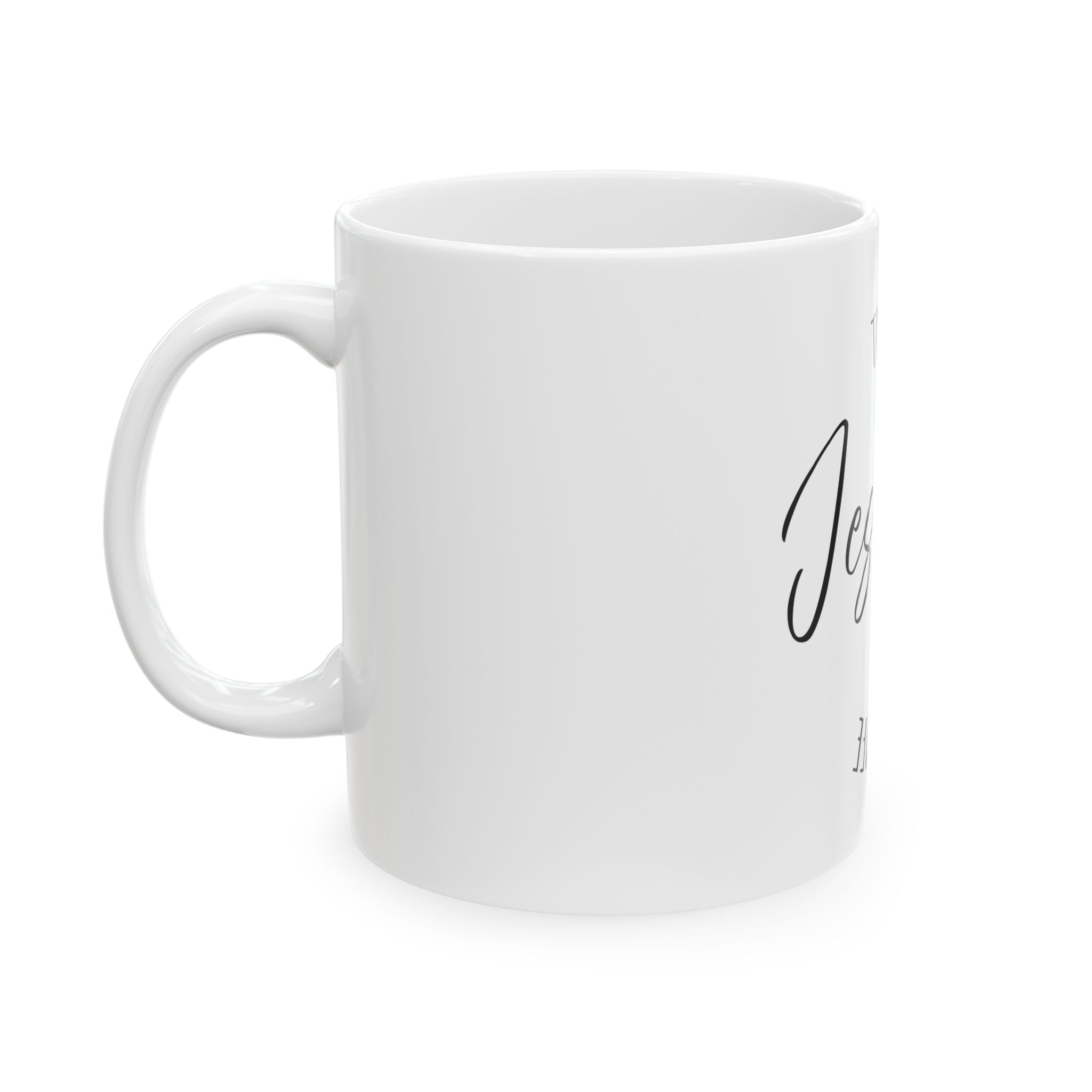 Ceramic Mug: Inspirational - Jesus (white)