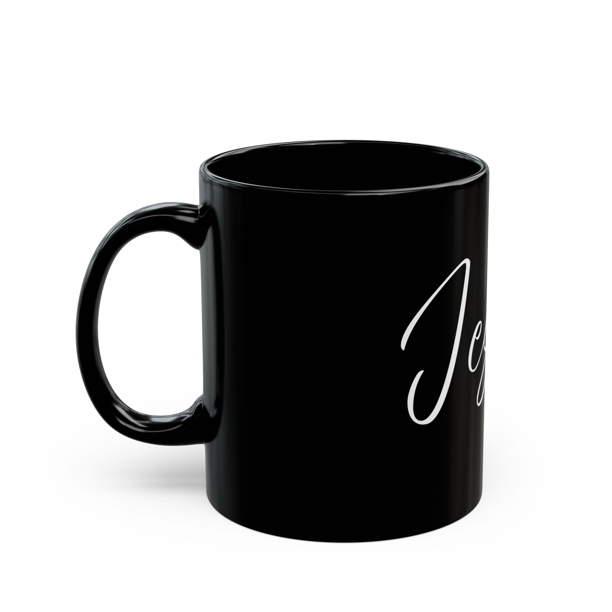 Ceramic Mug: Inspirational - Jesus (11oz & 15oz) - Black