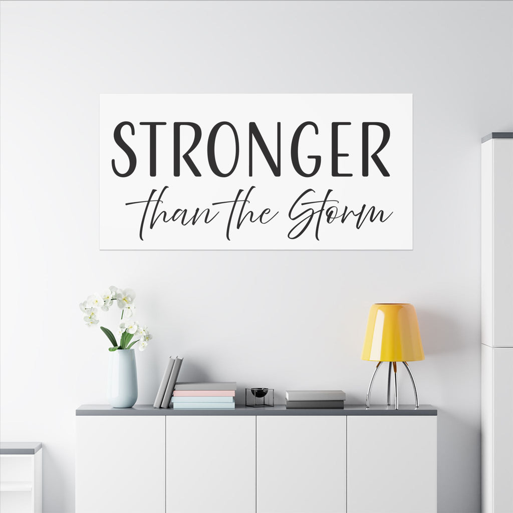Canvas Wall Art:  Inspirational - Stronger Than the Storm