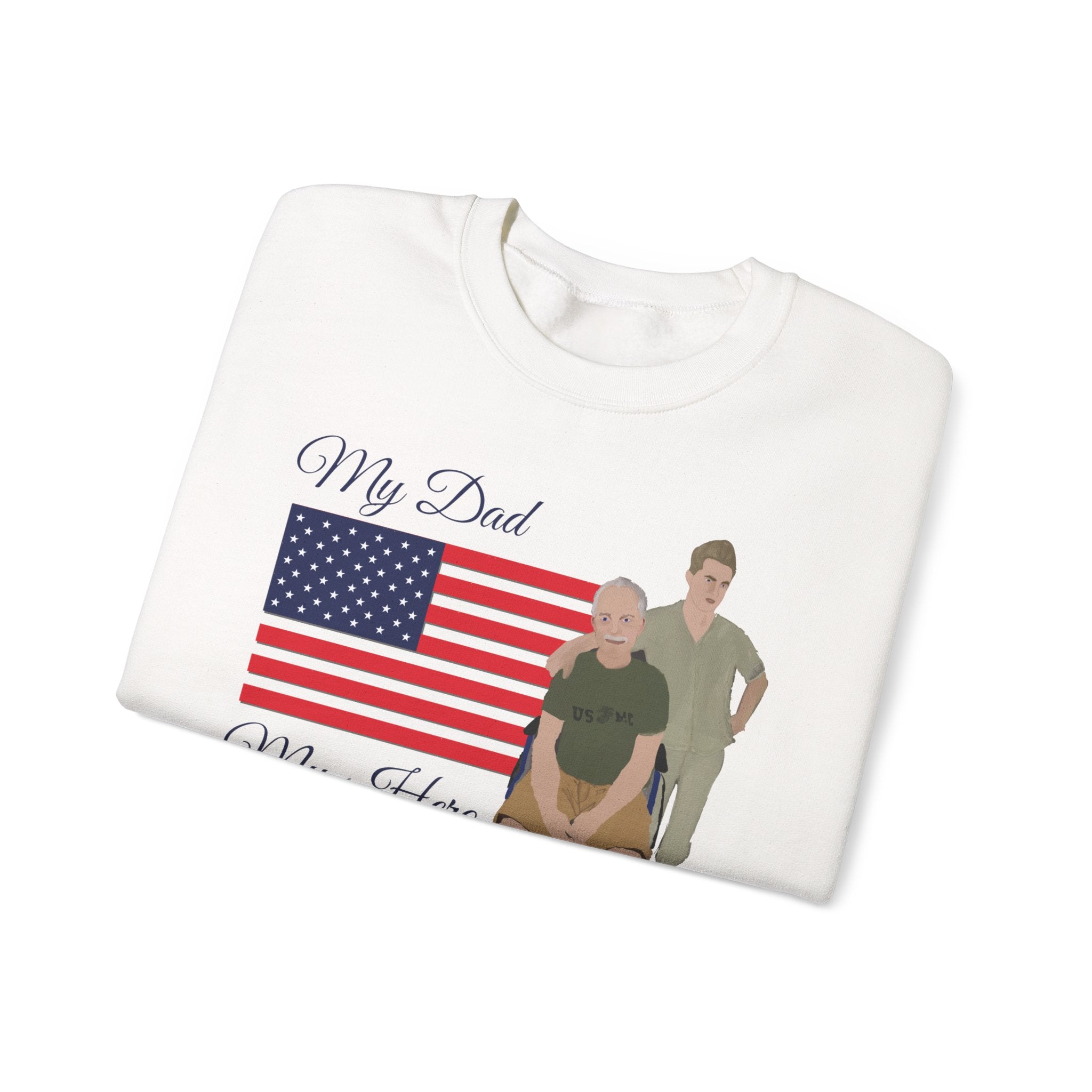 Sweatshirt - Patriotic - My Dad My Hero (Vietnam Veteran)