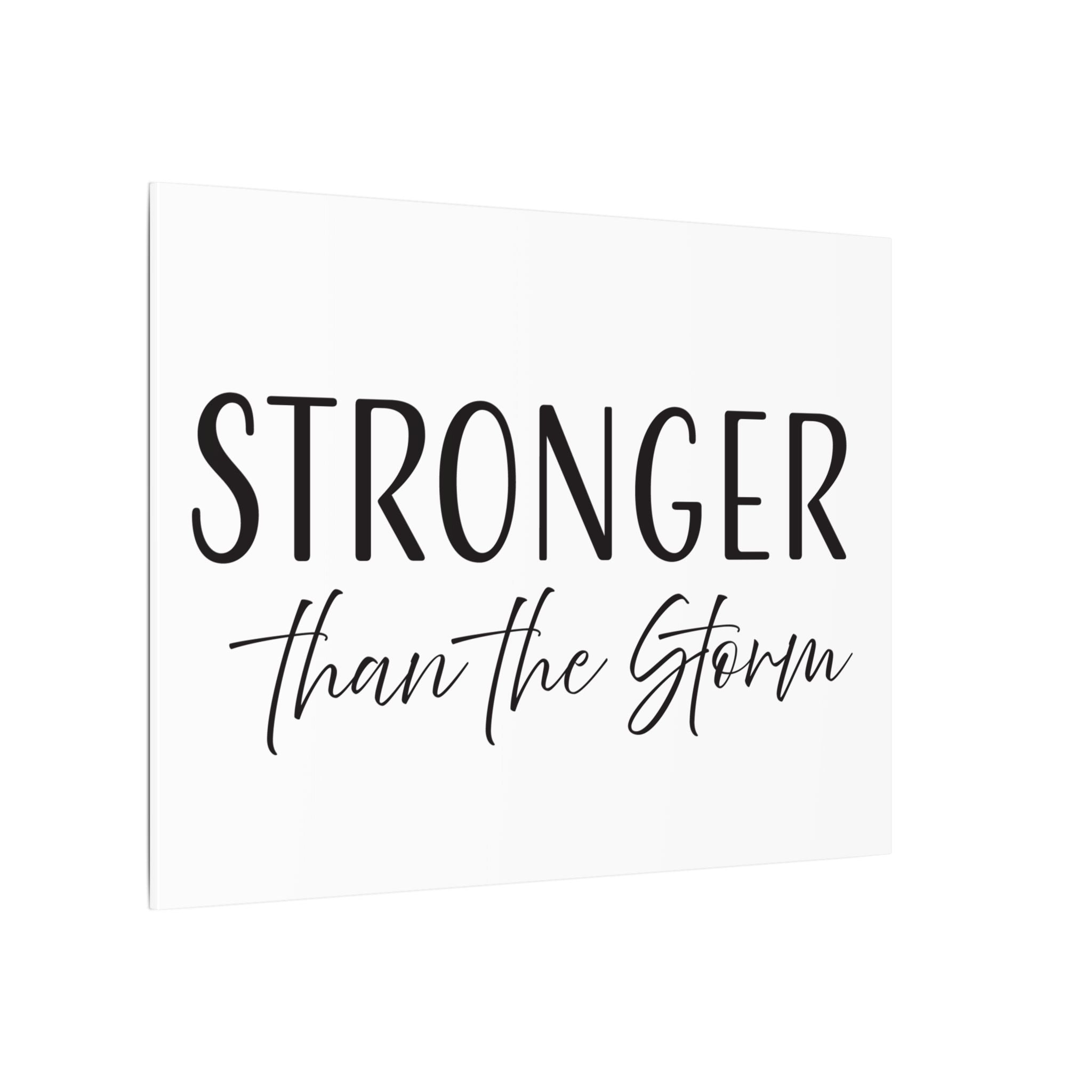 Canvas Wall Art:  Inspirational - Stronger Than the Storm