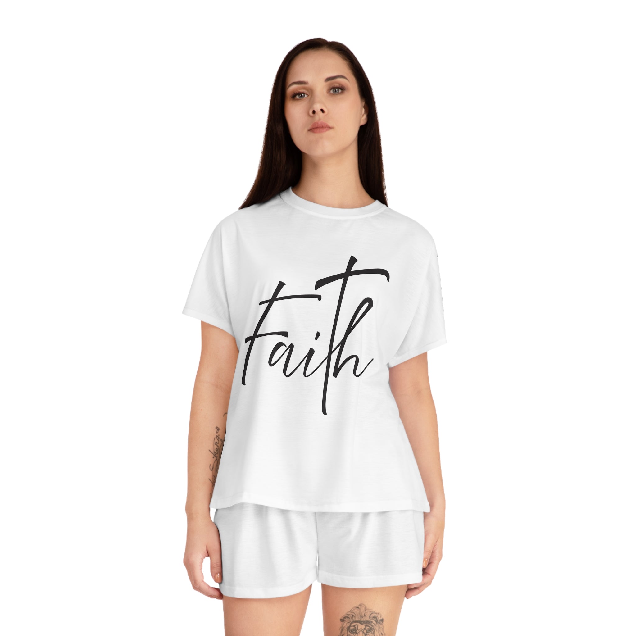 Short Pajama Set: Faith