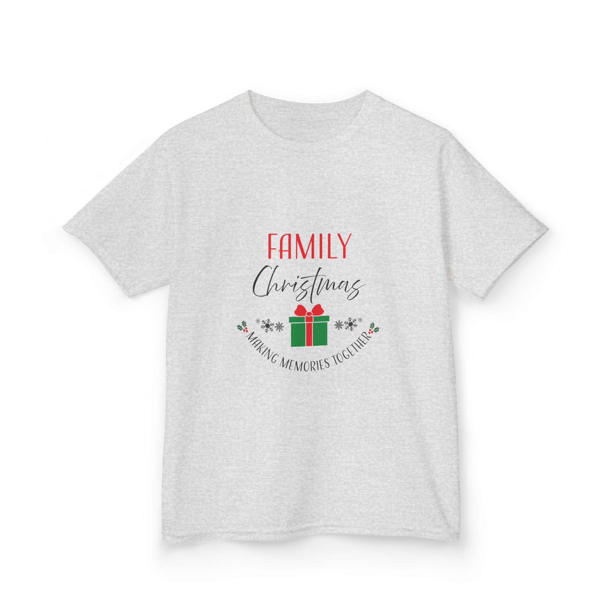 Kids Tee — “Family Christmas” Gift Holiday Shirt
