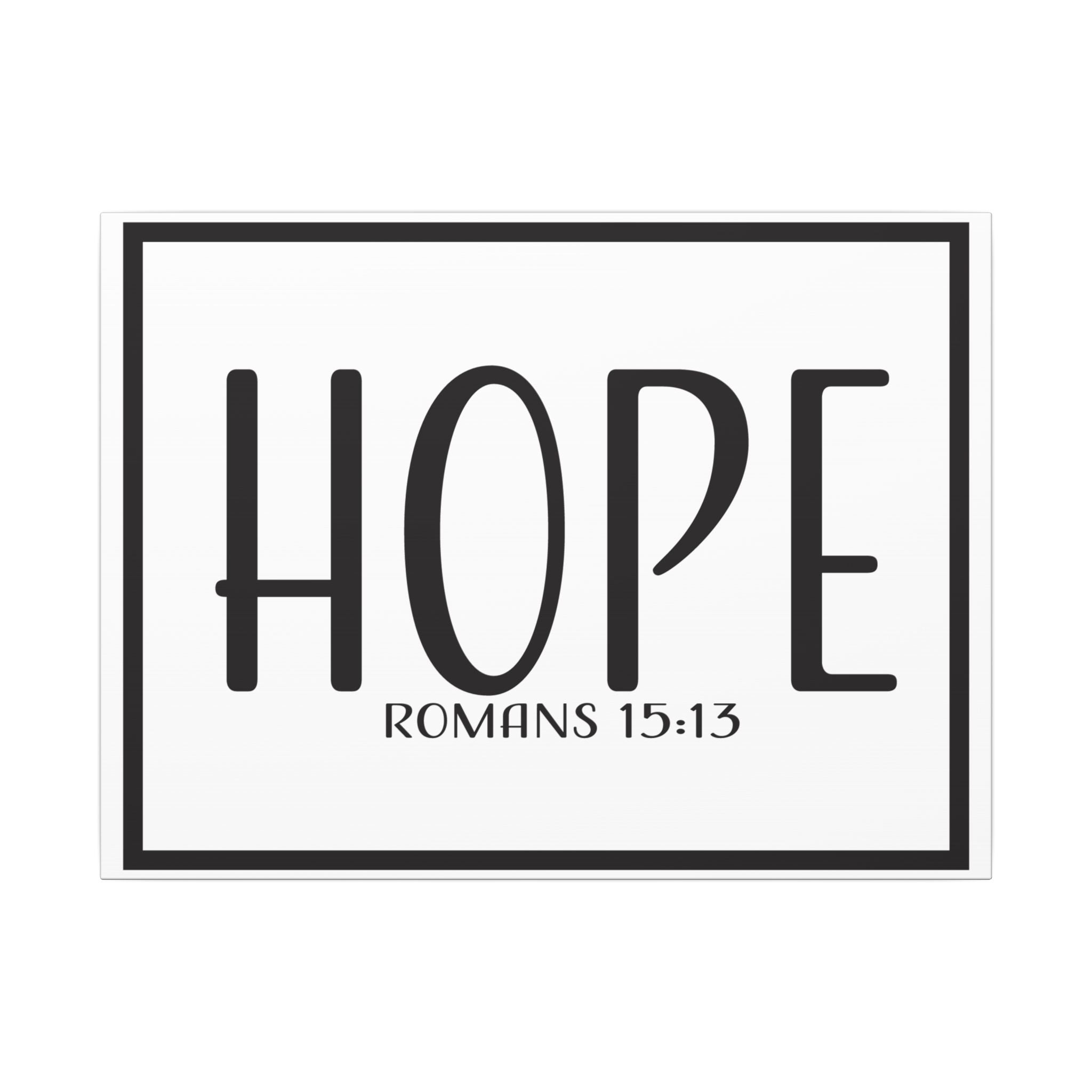 Canvas Wall Art:  Inspirational - Hope Romans 15:13