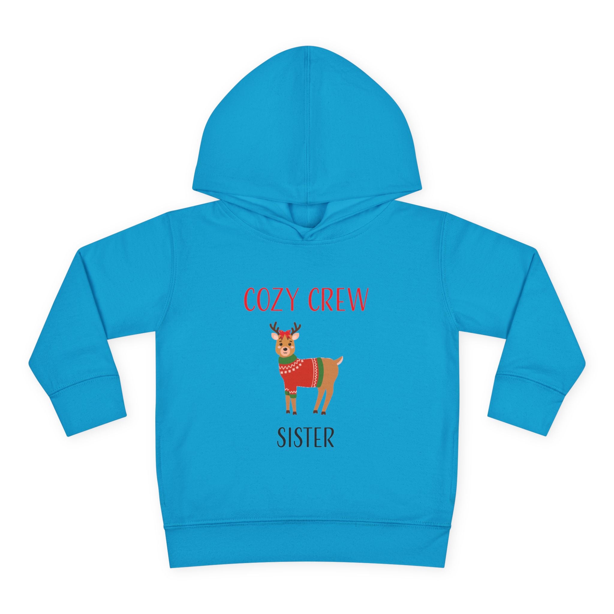 Hoodie: Cozy Crew Reindeer Sister (Toddler)