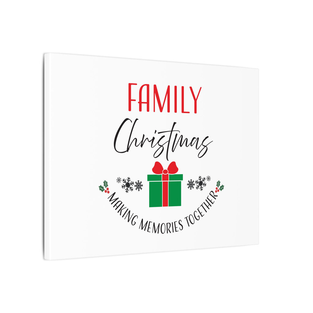 Canvas Wall Art: Family Christmas -Making Memories Together