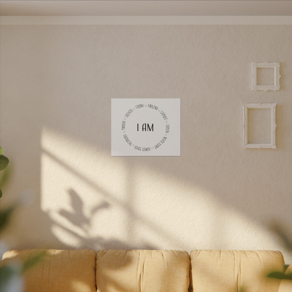 Canvas Wall Art:  Inspirational - I AM Affirmation