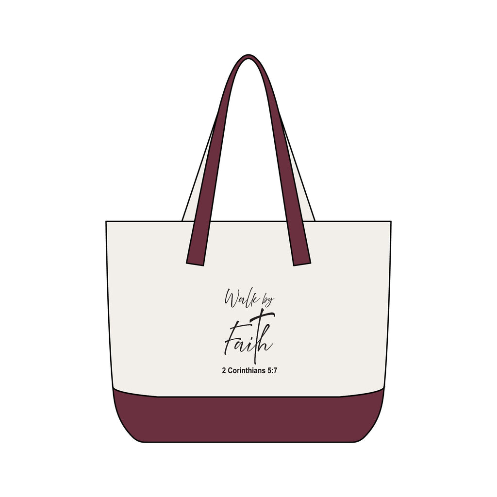 Tote Bag:  Inspirational - Walk by faith