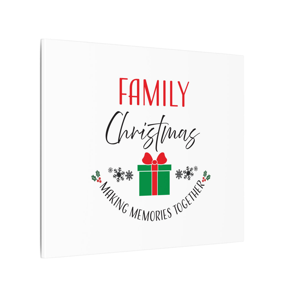 Canvas Wall Art: Family Christmas -Making Memories Together