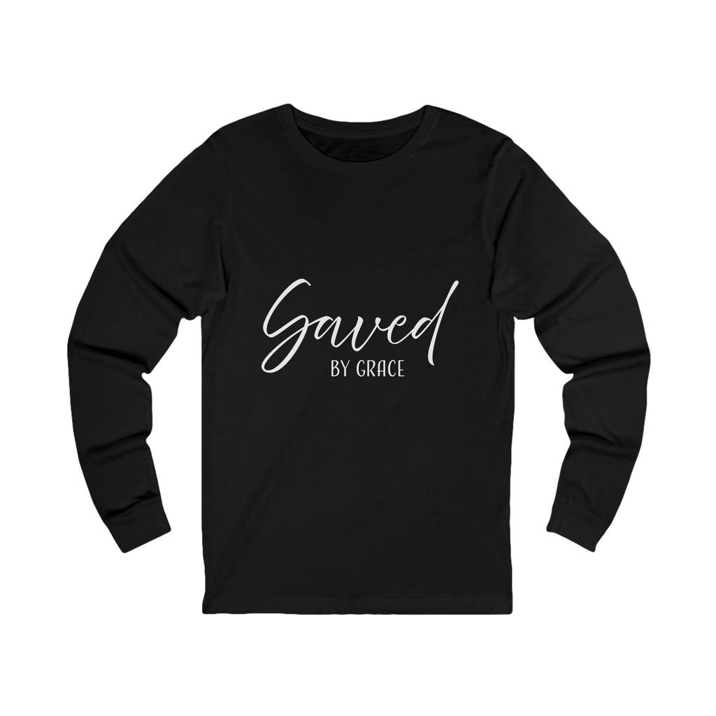 Long Sleeve Teeshirt: Inspirational - Saved by Grace