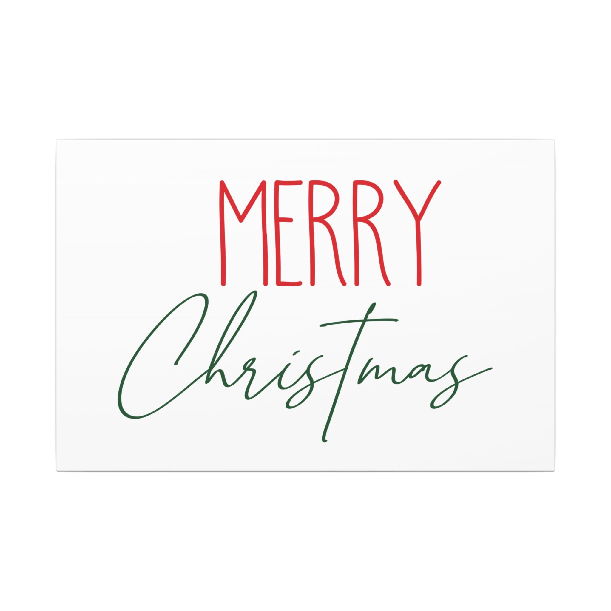 Canvas Wall Art: Holiday - Merry Christmas