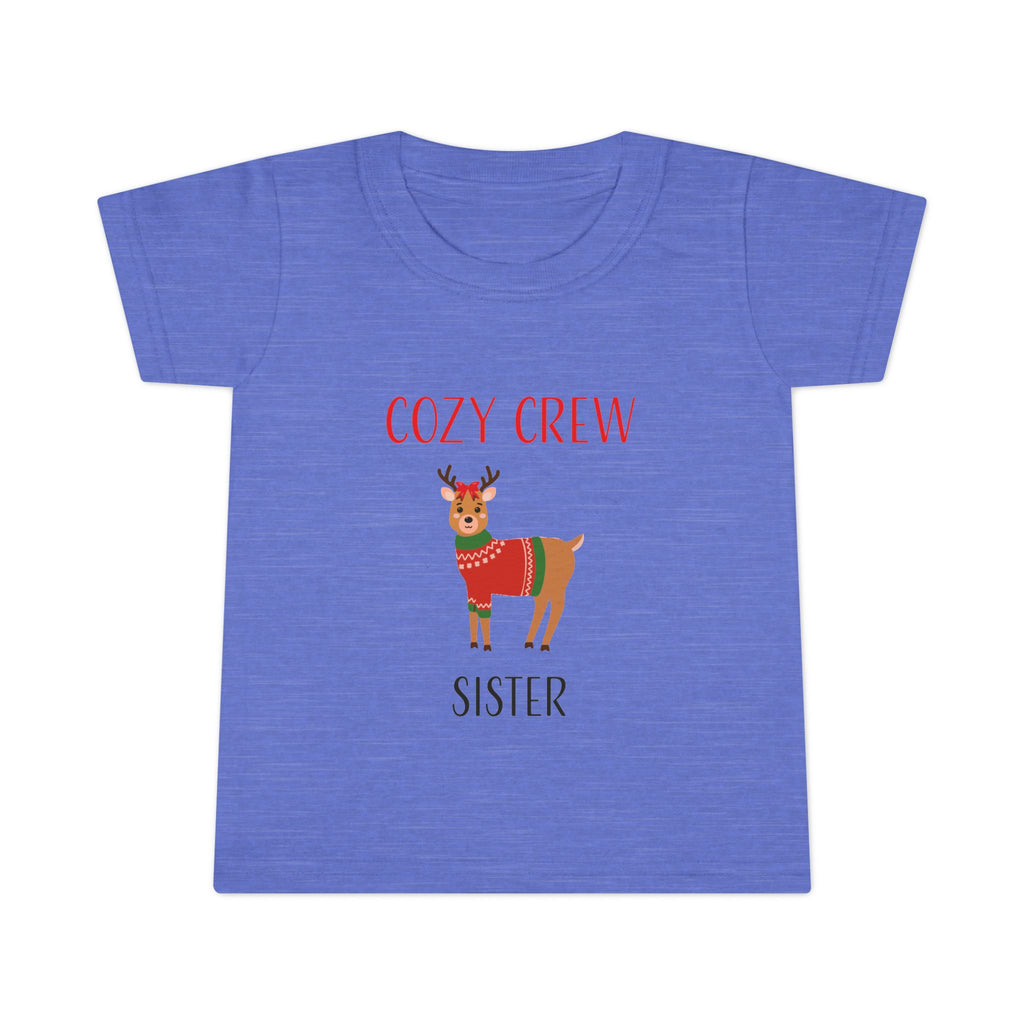 Teeshirt: Cozy Crew Reindeer Sister (Toddler)