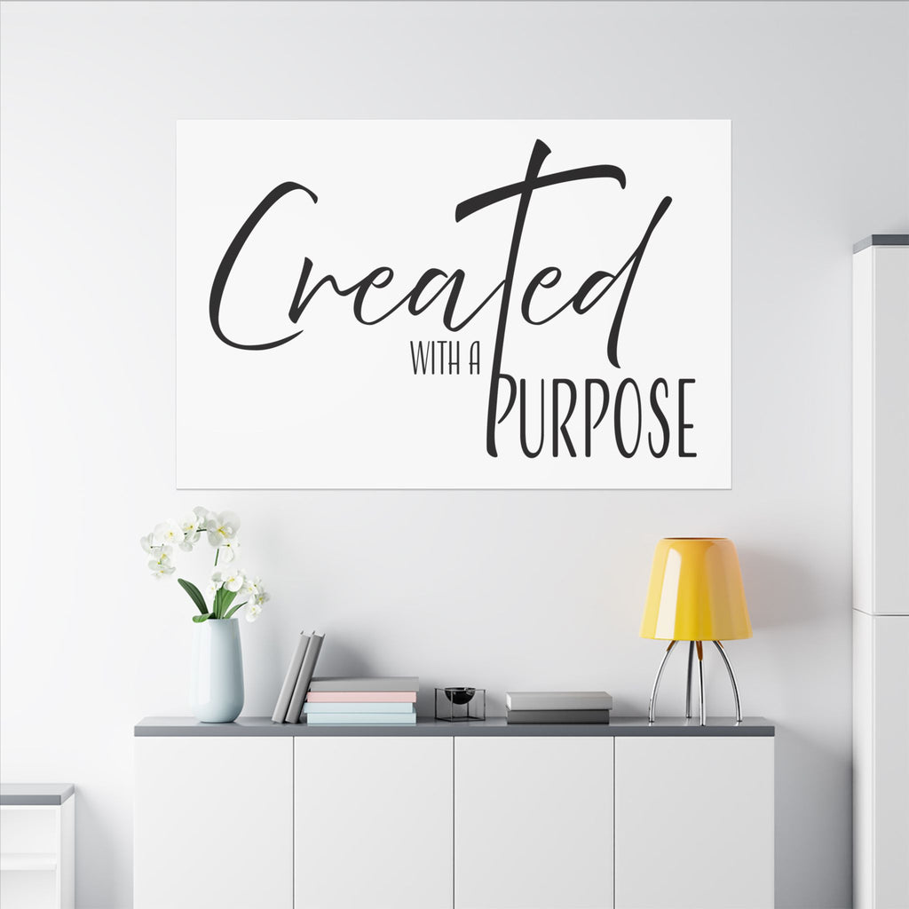 Canvas Wall Art: Inspirational - Created With A Purpose