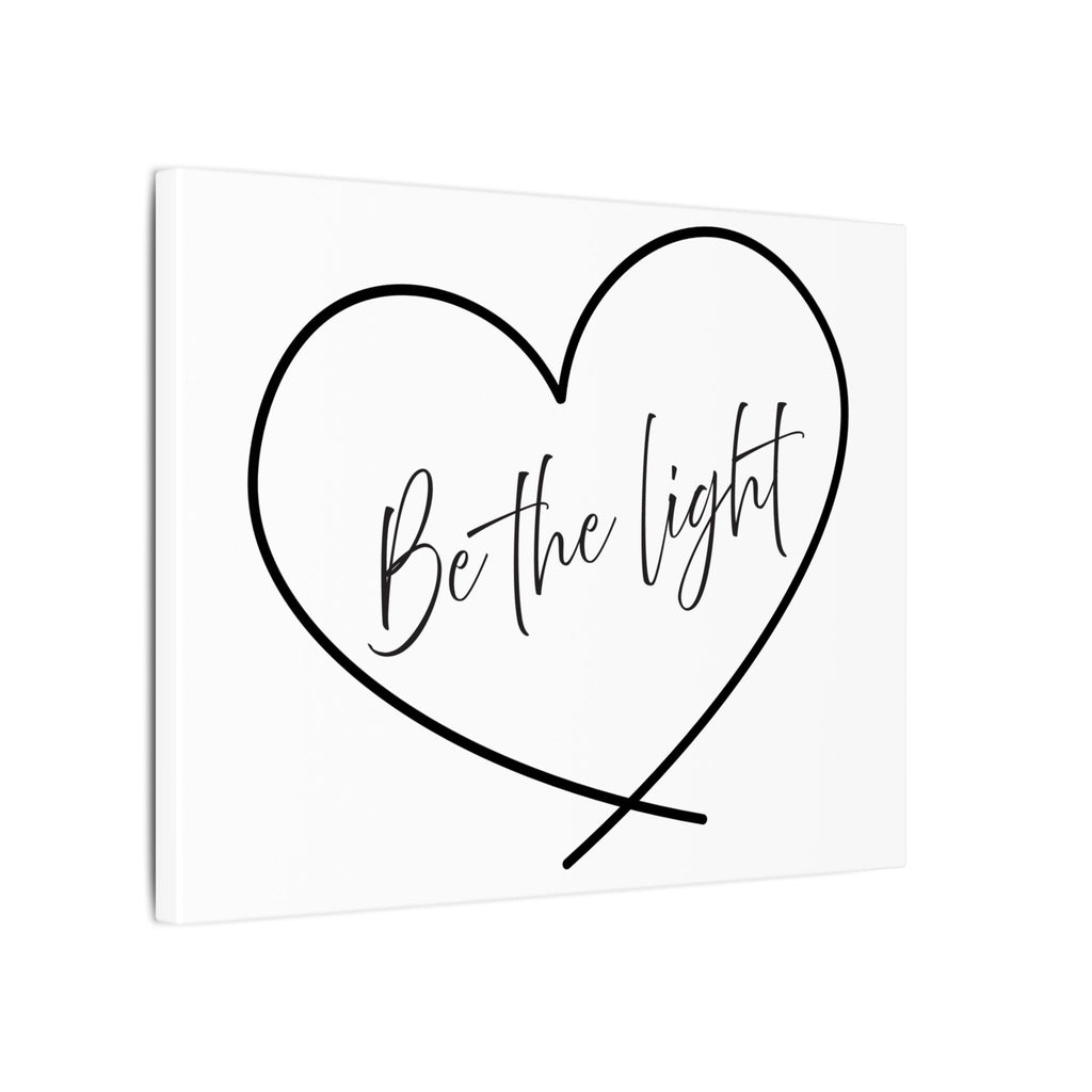Canvas Wall Art:  Inspirational - Be the Light Heart