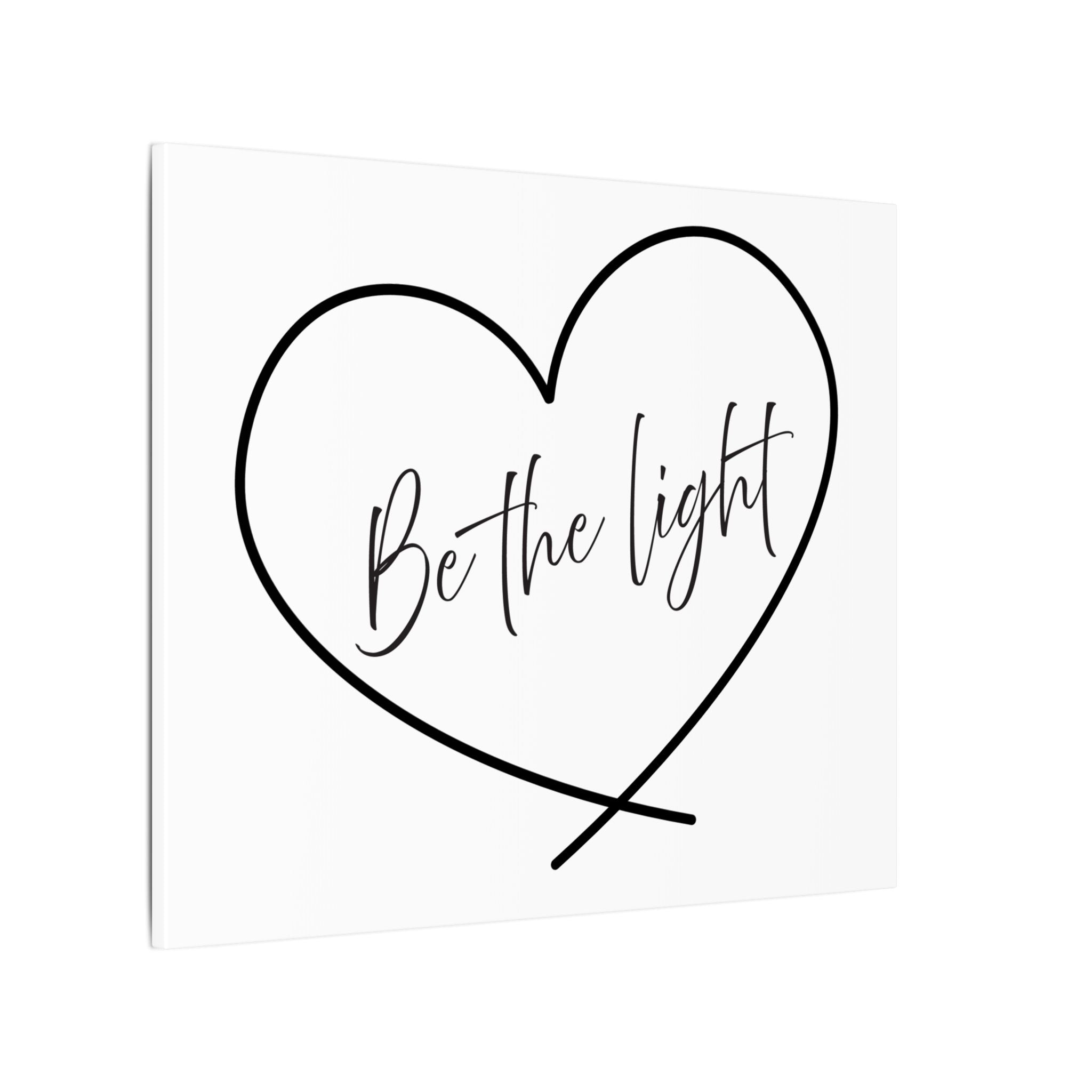 Canvas Wall Art:  Inspirational - Be the Light Heart