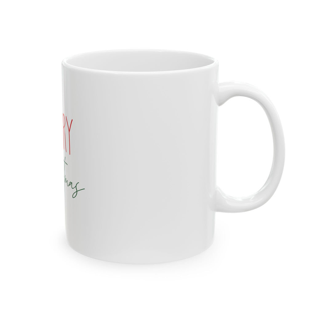 Ceramic Mug: Merry Christmas Script