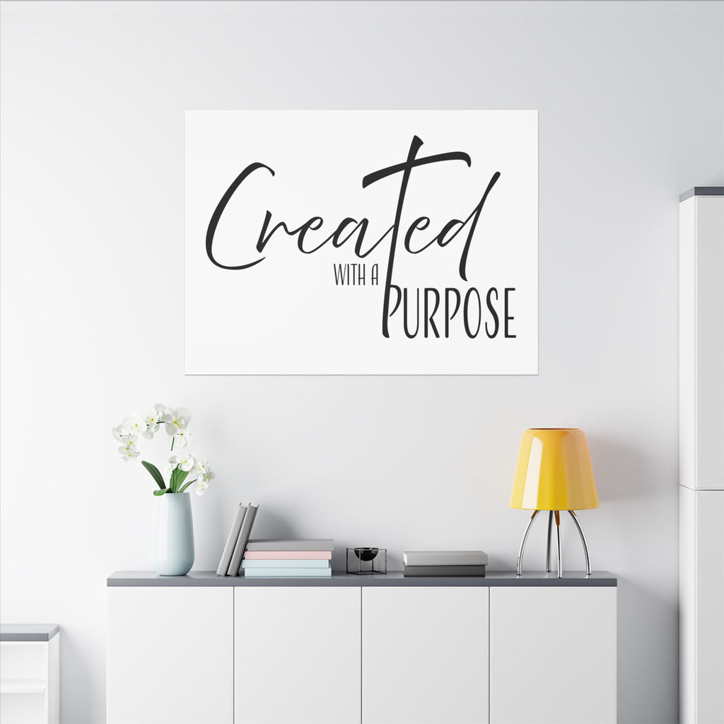 Canvas Wall Art: Inspirational - Created With A Purpose