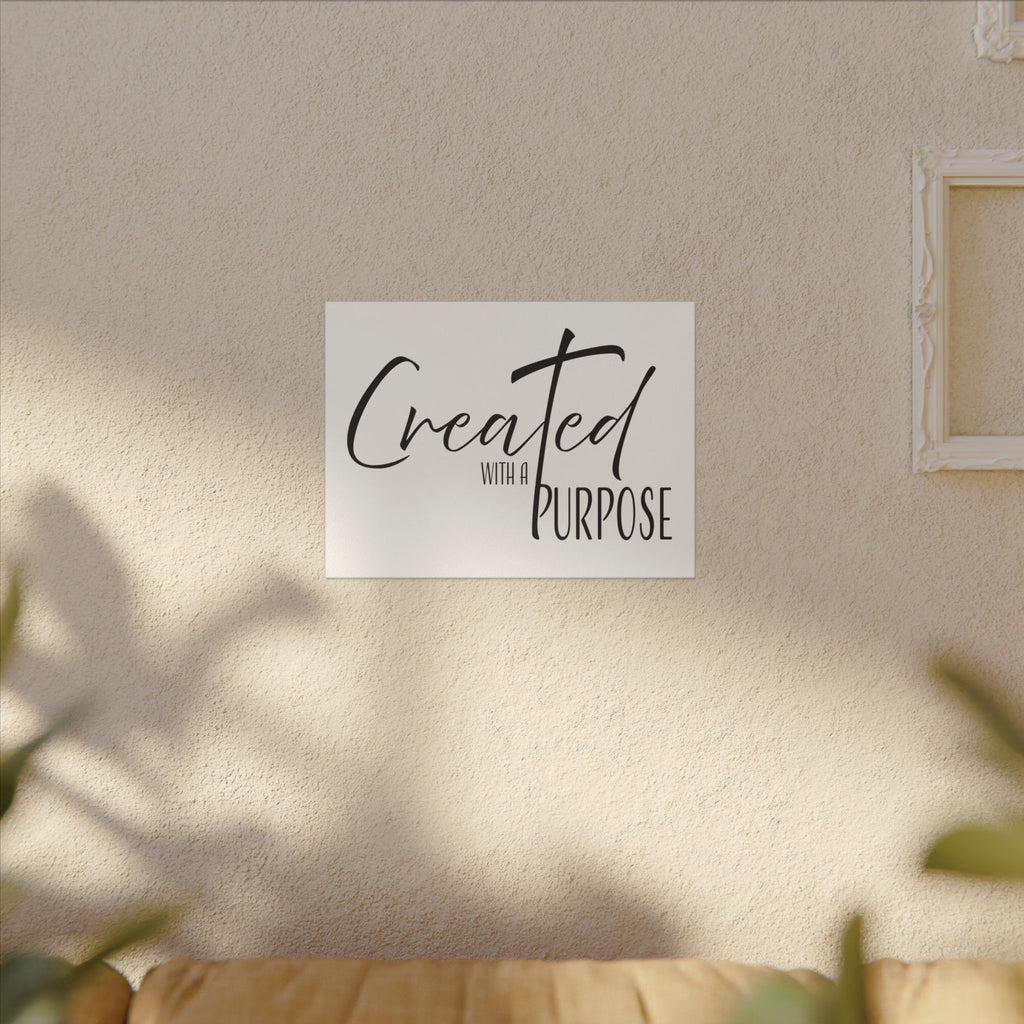 Canvas Wall Art: Inspirational - Created With A Purpose