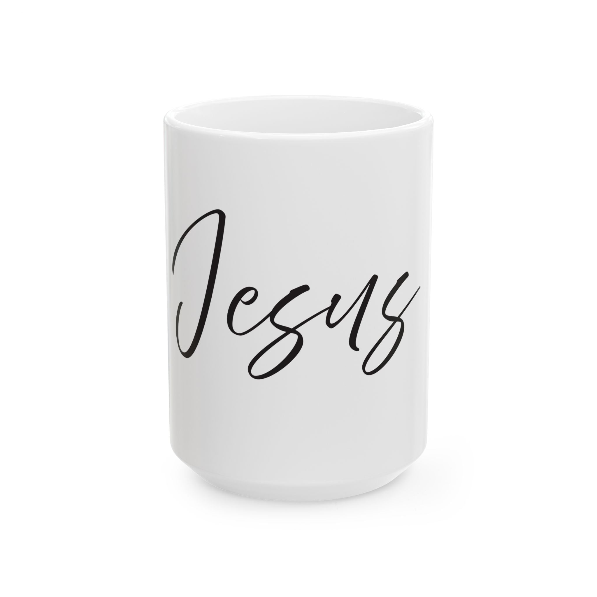 Ceramic Mug: Inspirational - Jesus (11oz & 15oz) - White