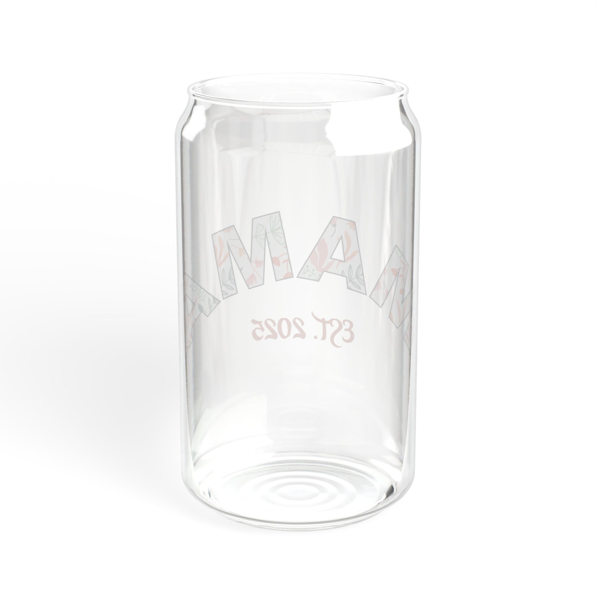 Sipper Glass: Mama with Pink Logo - (16oz)