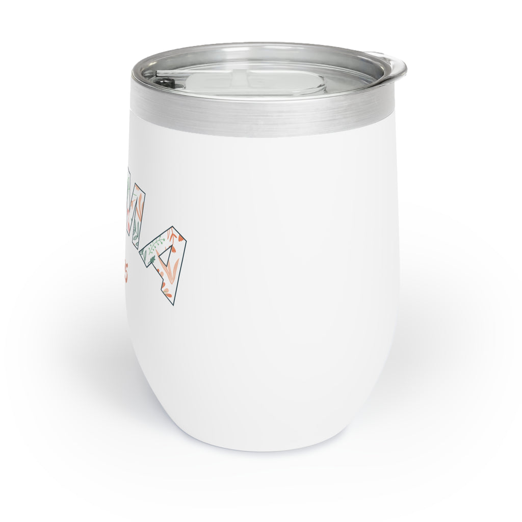 Wine Tumbler: Mama EST. 2025 - Pink Logo