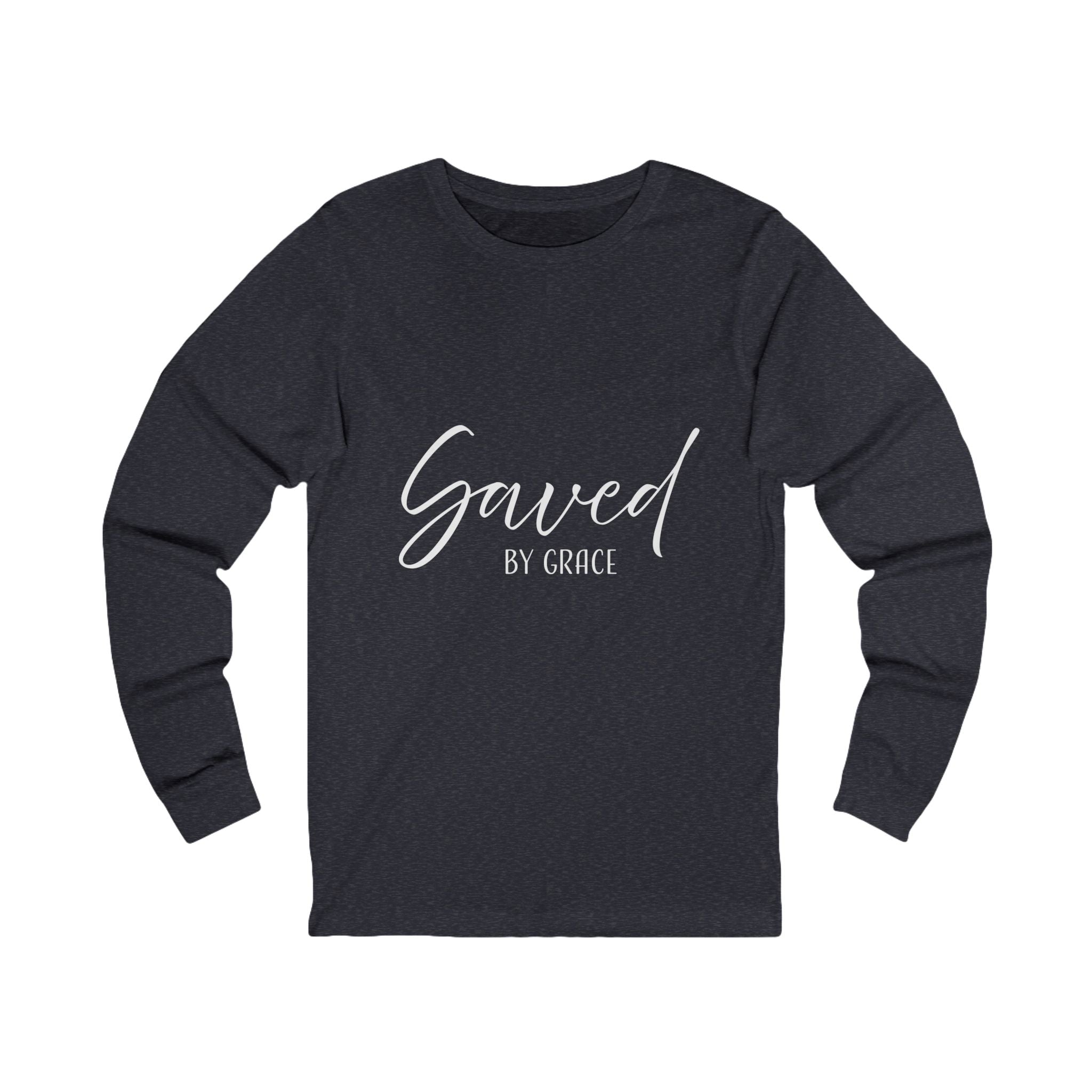 Long Sleeve Teeshirt: Inspirational - Saved by Grace