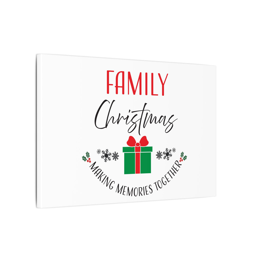 Canvas Wall Art: Family Christmas -Making Memories Together