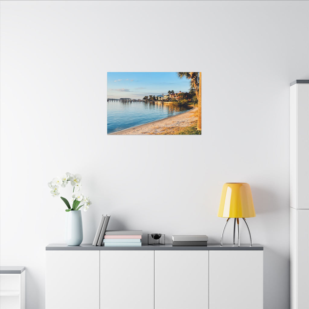 Canvas Print: Halifax River View from Fortunato Park