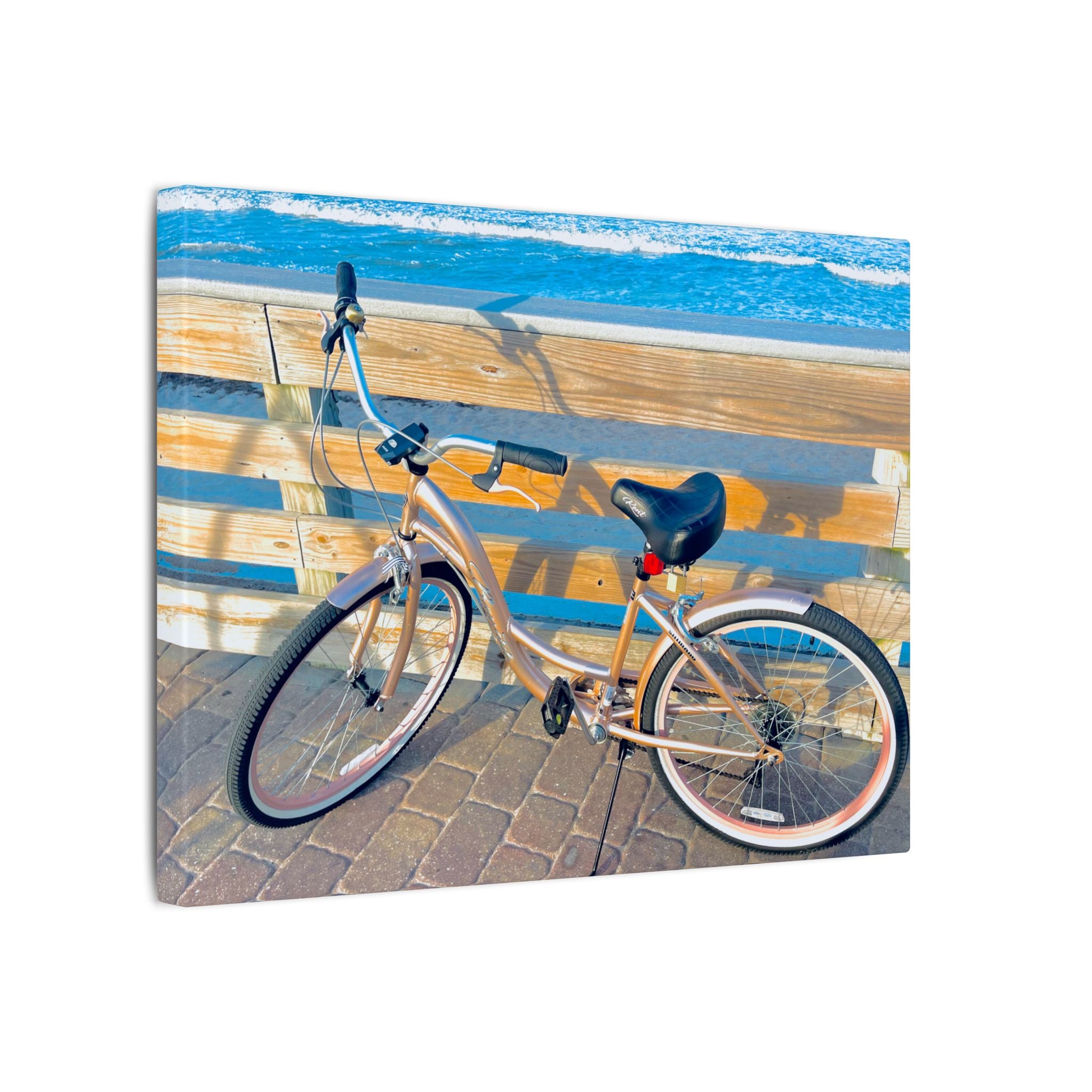 Canvas Print: Beach Bicycle - Ormond-By-The-Sea