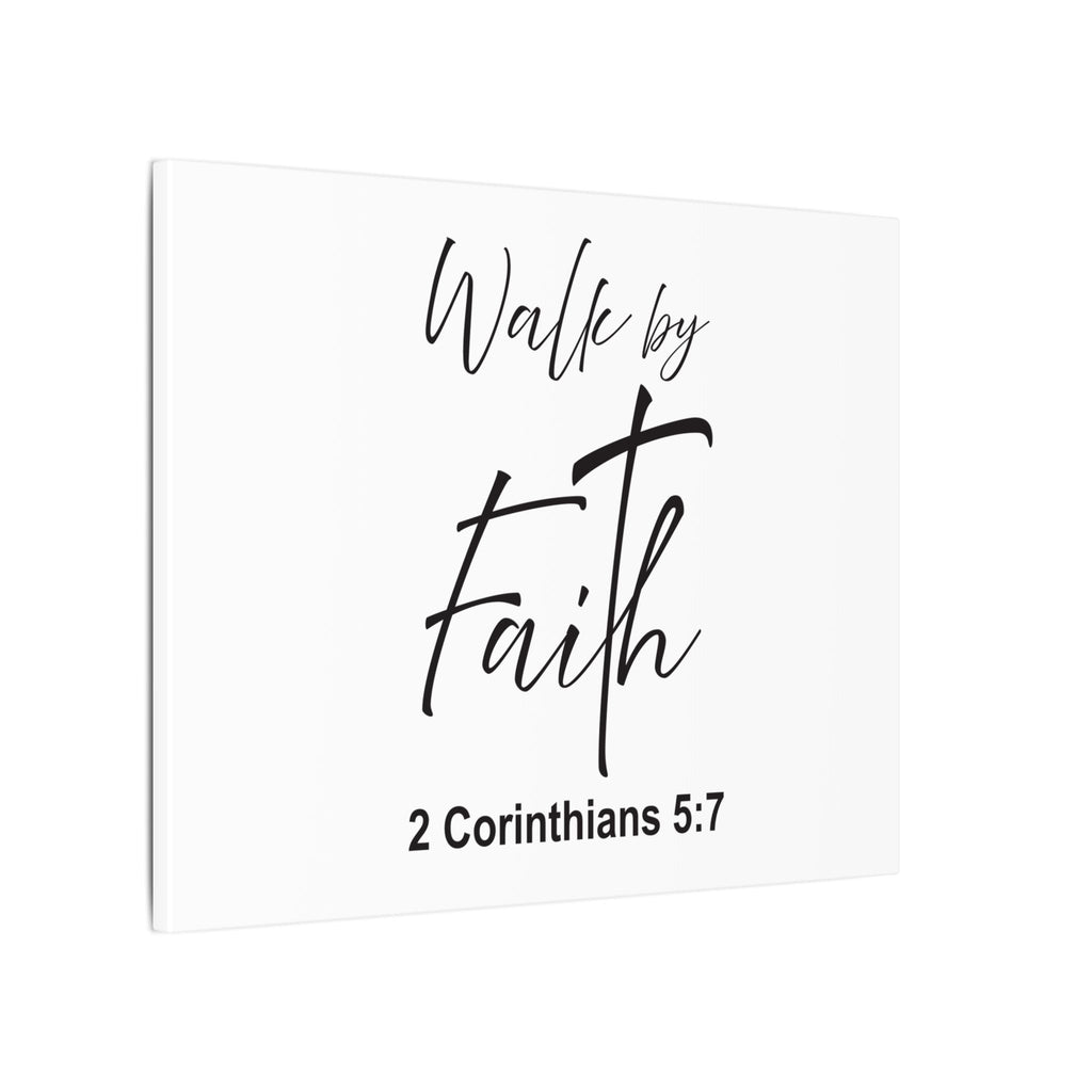 Walk by Faith Canvas Print – 2 Corinthians 5:7 Scripture Wall Art