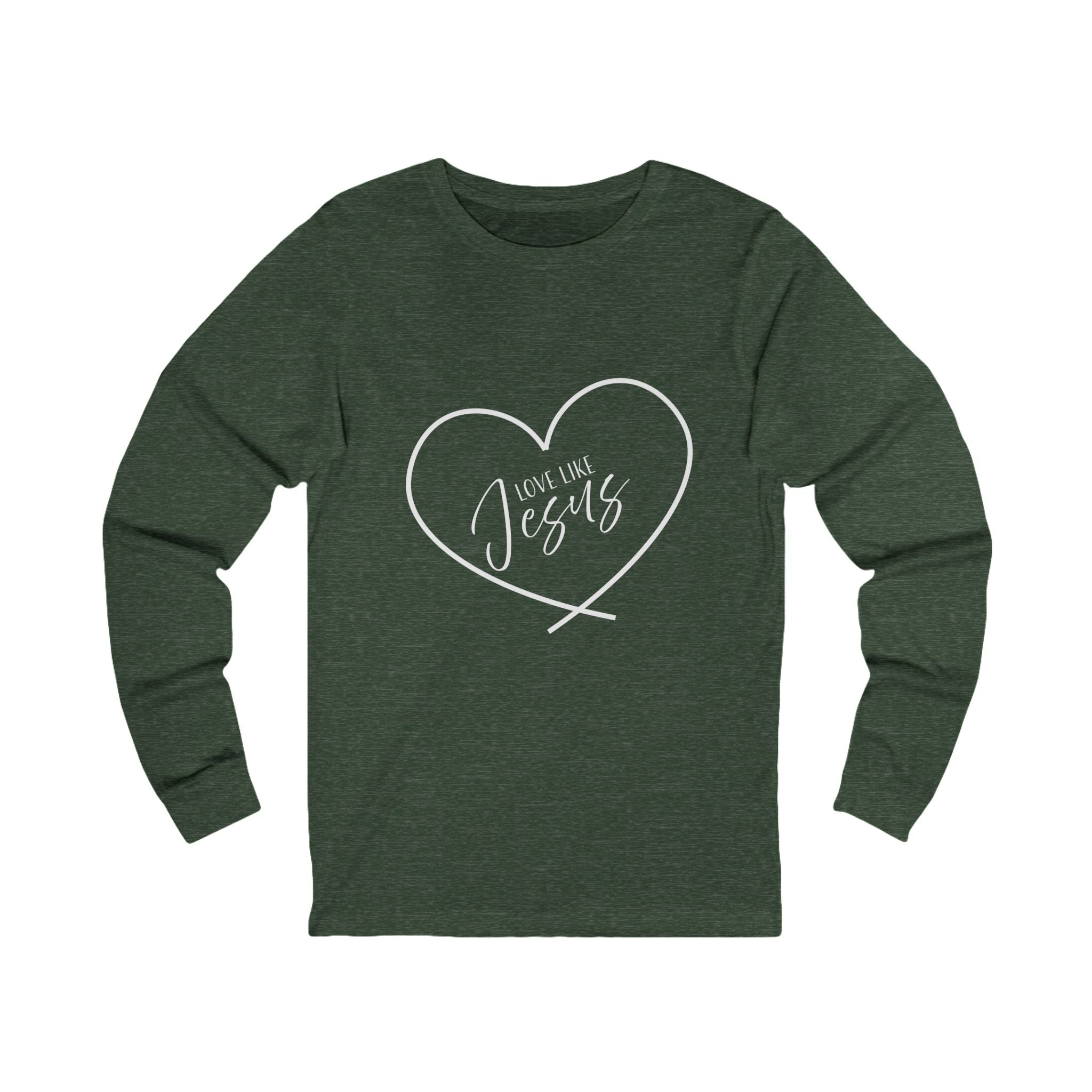 Long Sleeve Teeshirt: Inspirational - Love Like Jesus