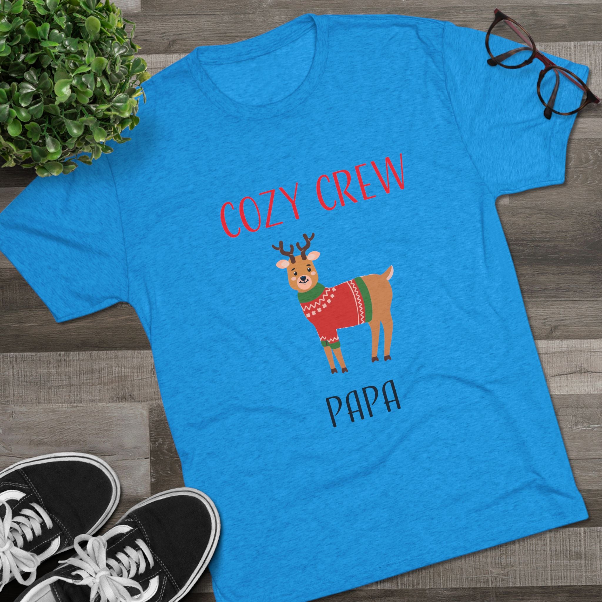 Teeshirt: Cozy Crew Reindeer Papa (Adult)