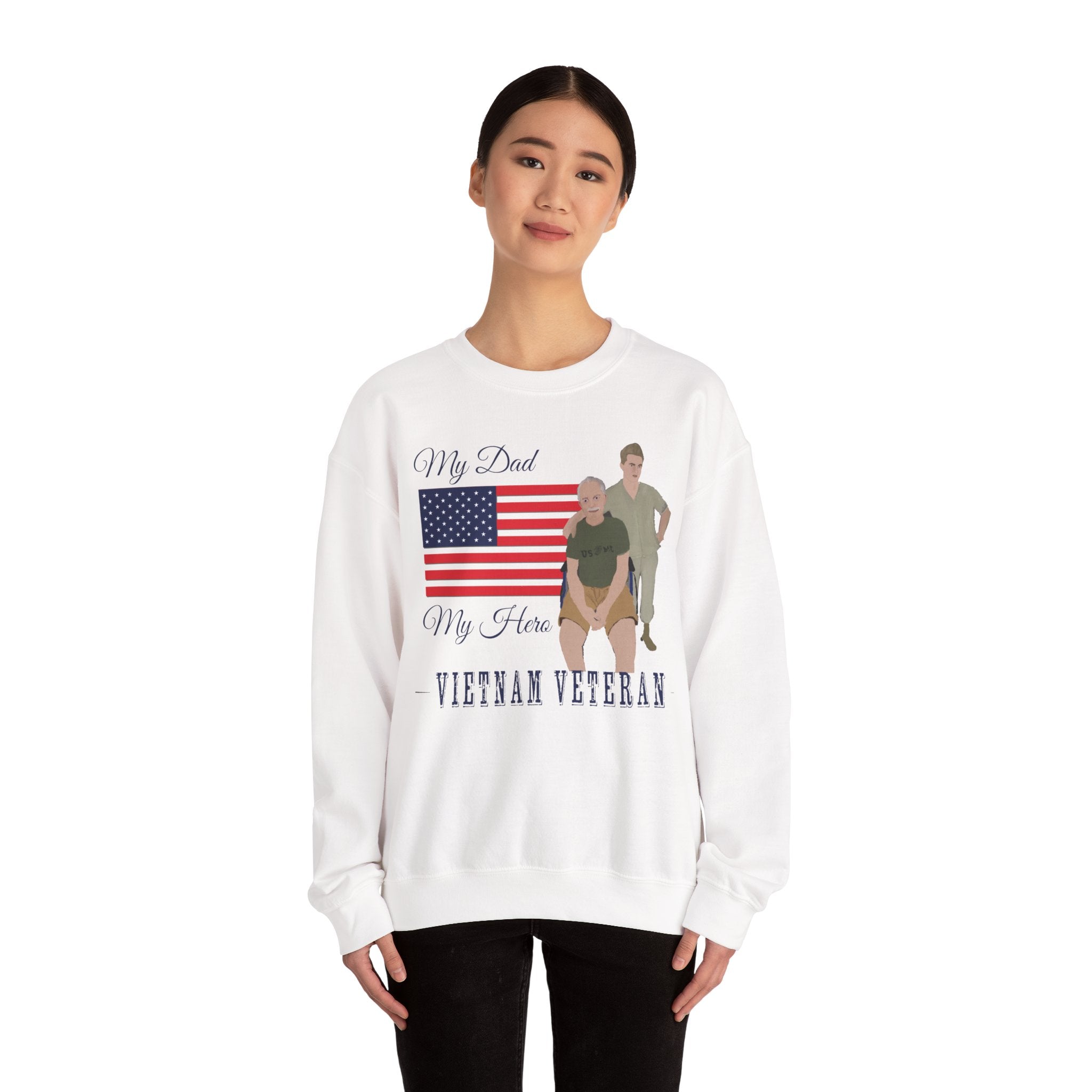 Sweatshirt - Patriotic - My Dad My Hero (Vietnam Veteran)