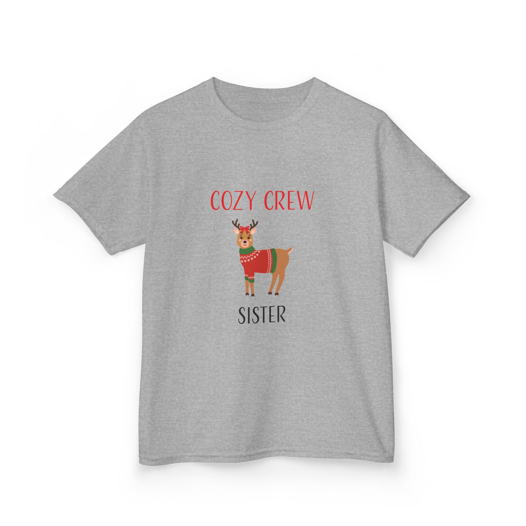 Teeshirt: Cozy Crew Reindeer Sister (Kids)