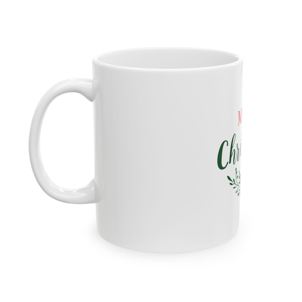 Cermamic Mug: Merry Christmas Script