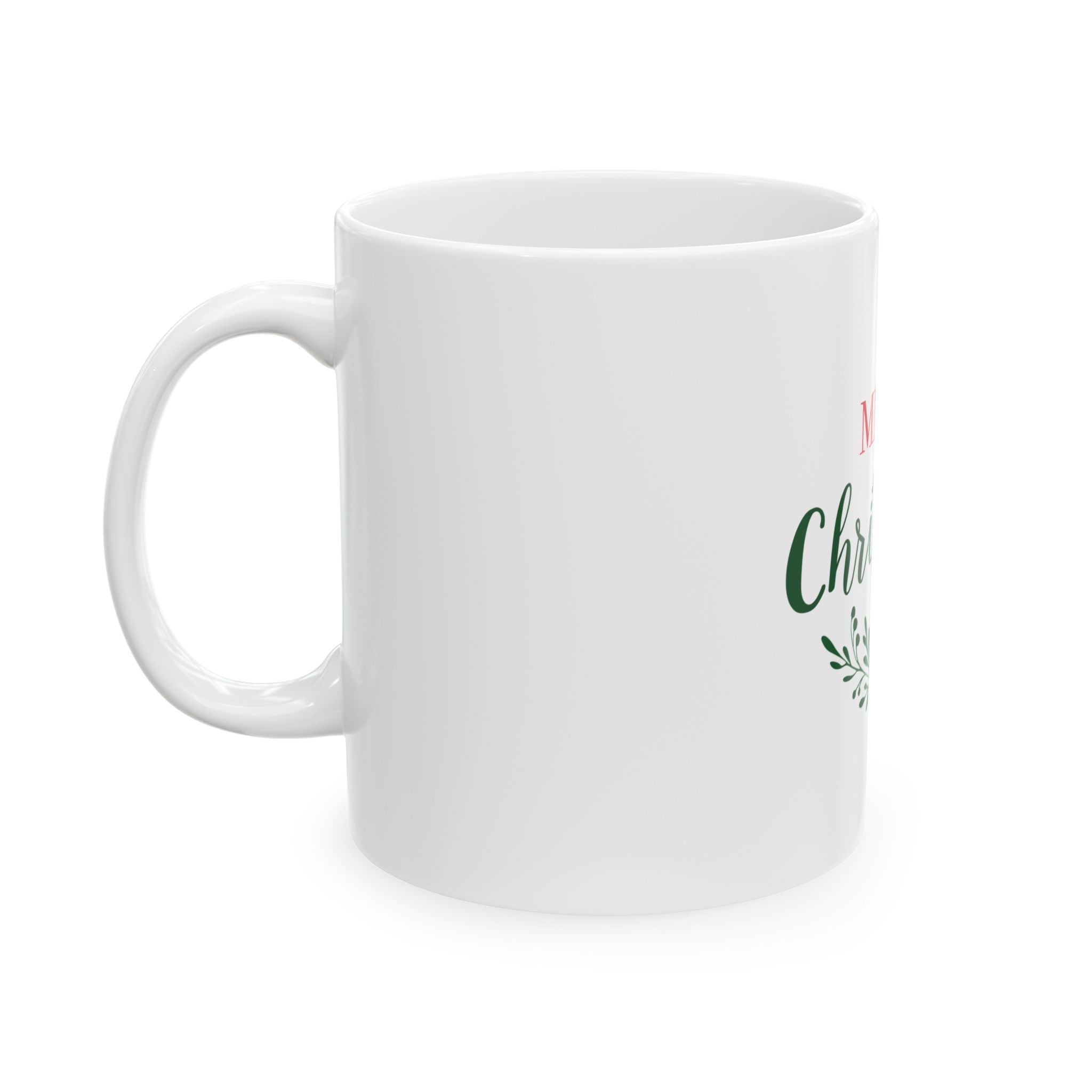 Cermamic Mug: Merry Christmas Script